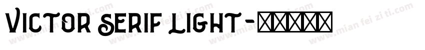Victor Serif light字体转换
